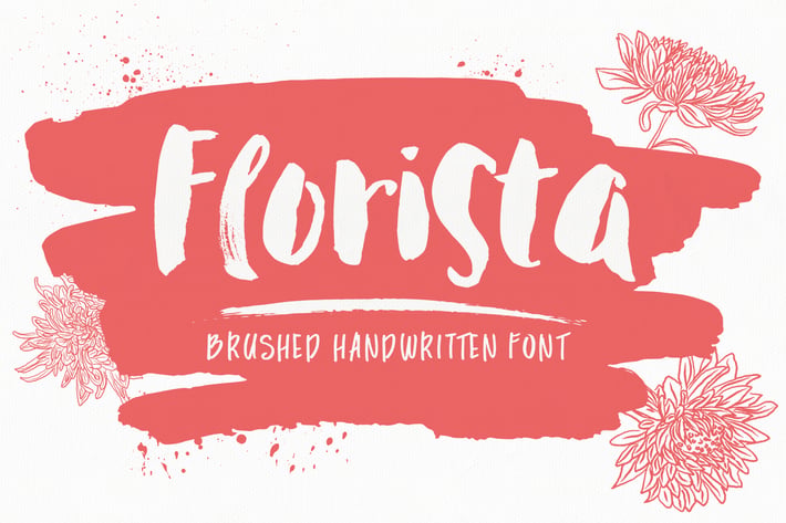 Florista Brush Font Duo