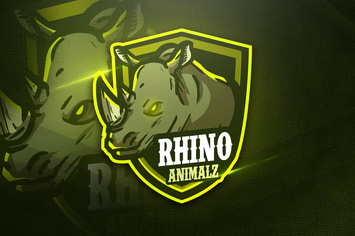 Rhino Animalz - Mascot & Esport Logo