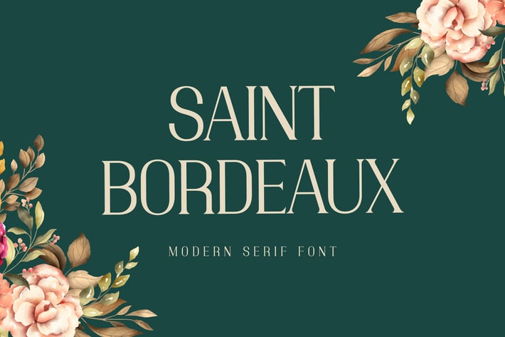 Saint Bordeaux Serif Display Font
