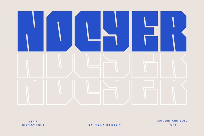 Nocyer - Heavy Bold Font
