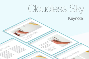 Cloudless Sky Keynote Template