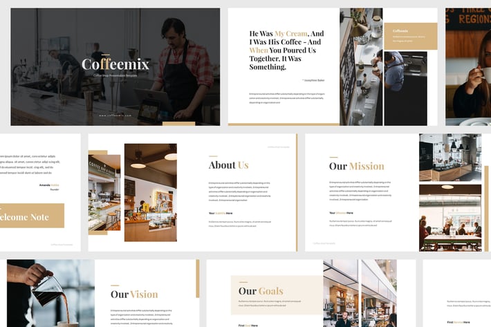 Coffee Shop Keynote Template