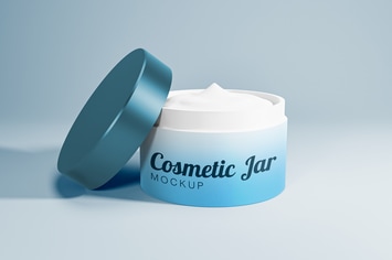 YDM Realistic Cosmetic Jar Mockup