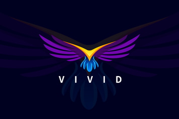 Flying Modern Bird Logo