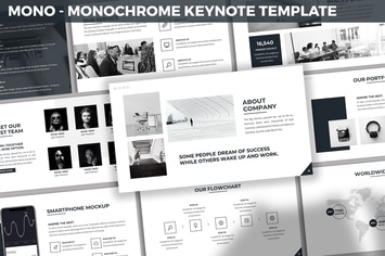 Mono - Monochrome Keynote Template