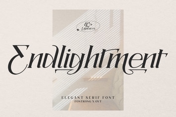 Endlightment - Elegant Serif Font
