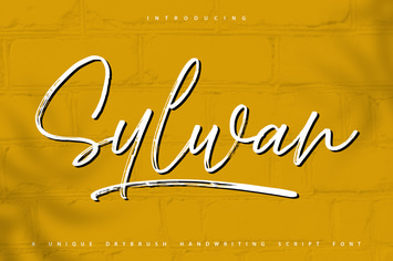 Sylwan | Unique Drybrush Handwriting Script