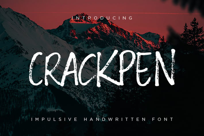 Crackpen - Impulsive Handwritten Fonts
