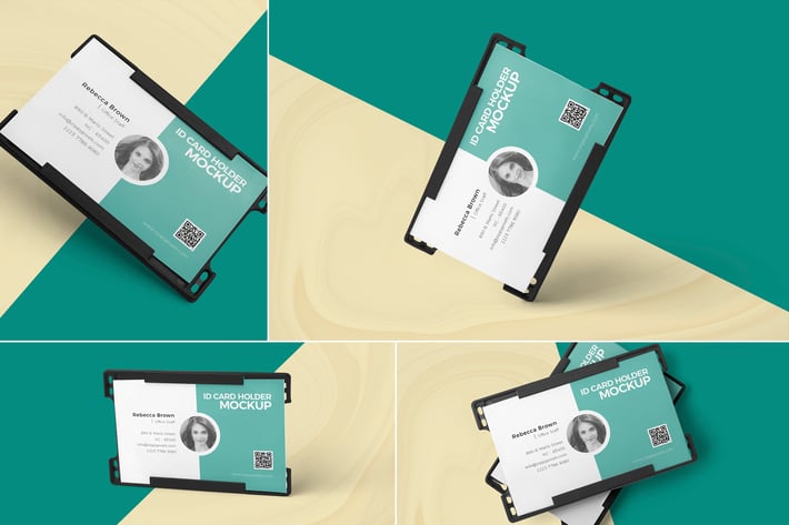 ID Card Holder Mockups