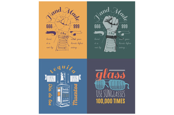 Trendy Retro Vintage Insignias Bundle | Retro