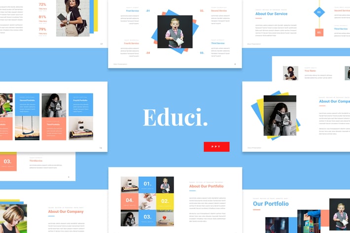 Educi - Children Education Powerpoint Template