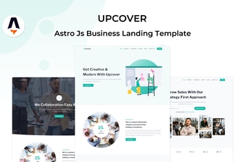 Upcover - Astro Js Business Landing Page Template