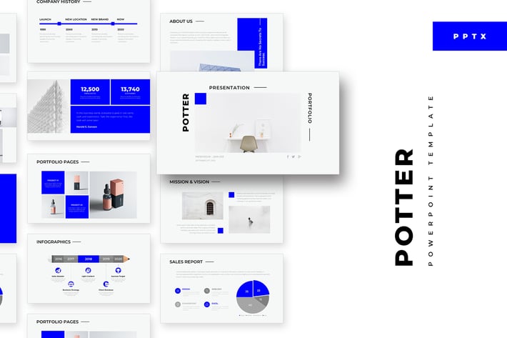 Potter Minimal PowerPoint Template