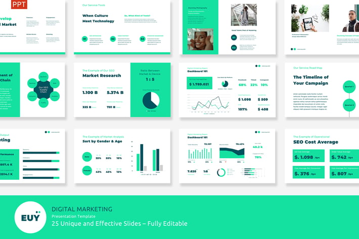 EUY - Digital Marketing Presentation Template