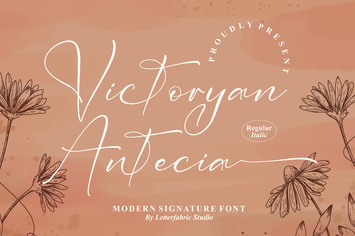 Victoryan Antecia Modern Signature Font