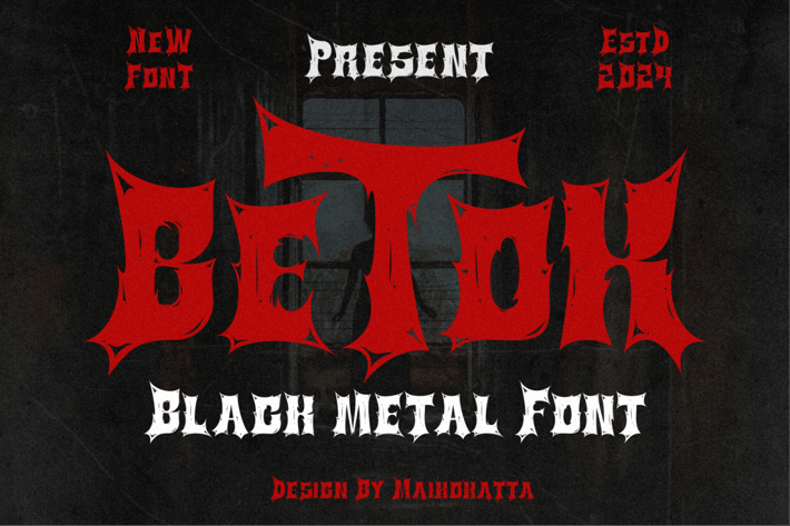 Betok - Black Metal Font