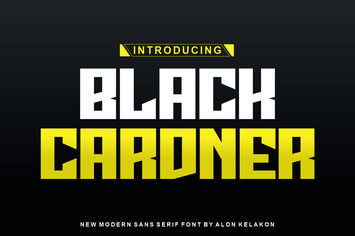 Black Cardner Font