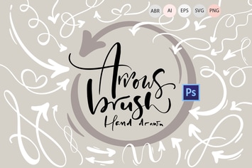 Hand drawn arrows brush