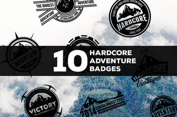 10 Hardcore Adventure Logos & Badges