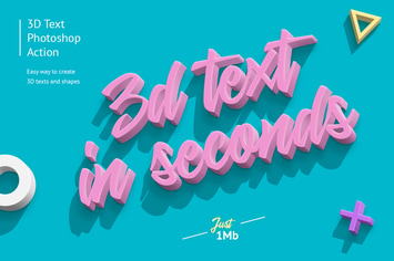 3D Photoshop Action