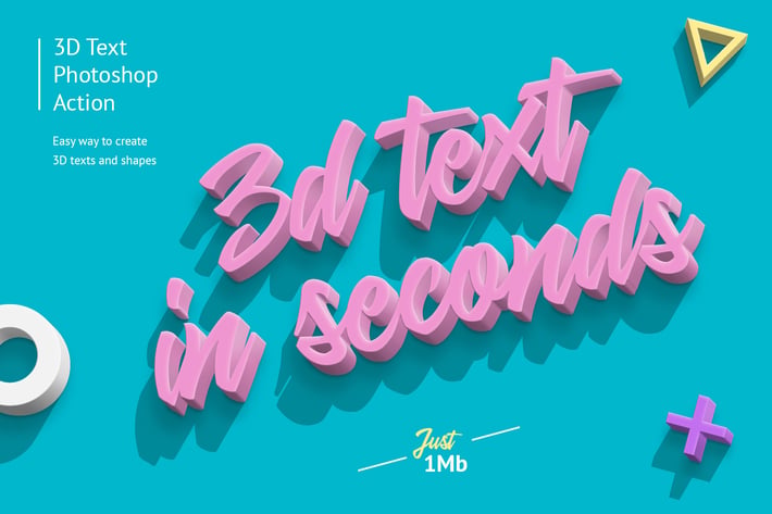 3D Photoshop Action
