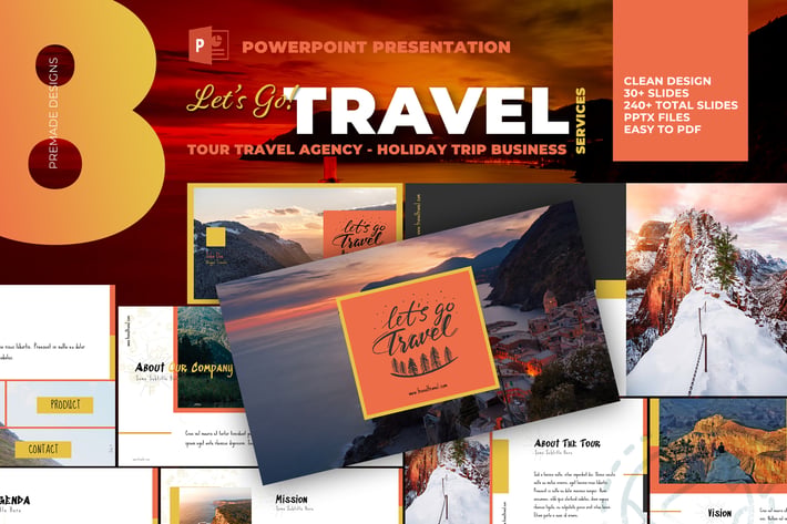 Tour Travel Agency Powepoint Template