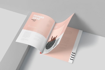 US Letter Magazine Page Mockups