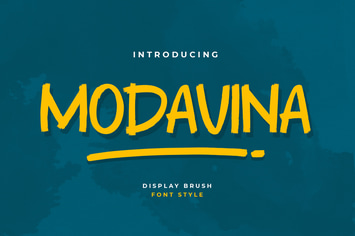 Modavina Display Brush Font