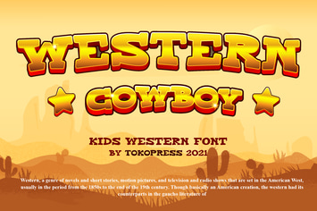 Western Cowboy - Gaming font