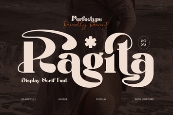 Ragita Elegant Ligature Serif Font Typeface