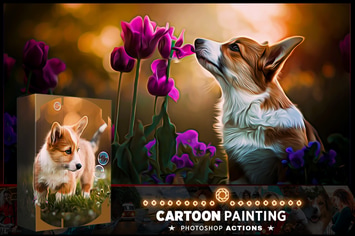 Cartoon Oil Photoshop Action 