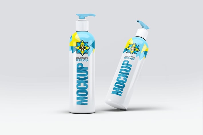 Cosmetic Bottle Dispenser Mock-Up V.1