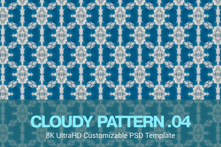 8K UltraHD Seamless Cloudy Pattern Background