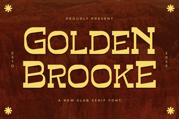 Golden Brooke A New Slab Serif 