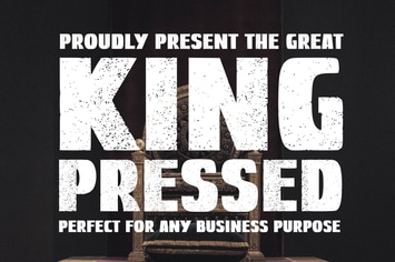 Great Kings Pressed Font