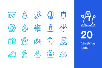 20 Christmas icons