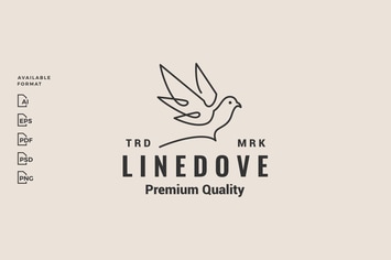 Dove Hipster Logo