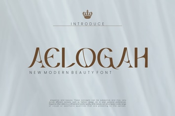 Aelogah - Modern Beauty Font