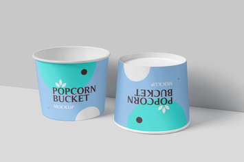Popcorn Basket Mockups