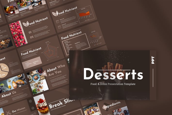 Desserts - Restaurant Powerpoint Presentation
