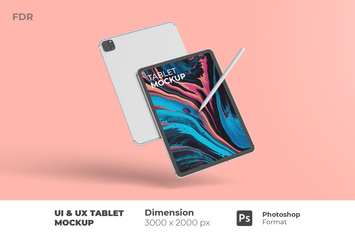 UI & UX Tablet Mockup
