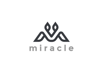Logo Letter M Luxury Linear design style