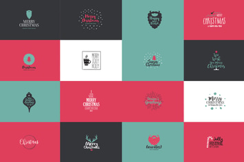 Christmas Logos Set