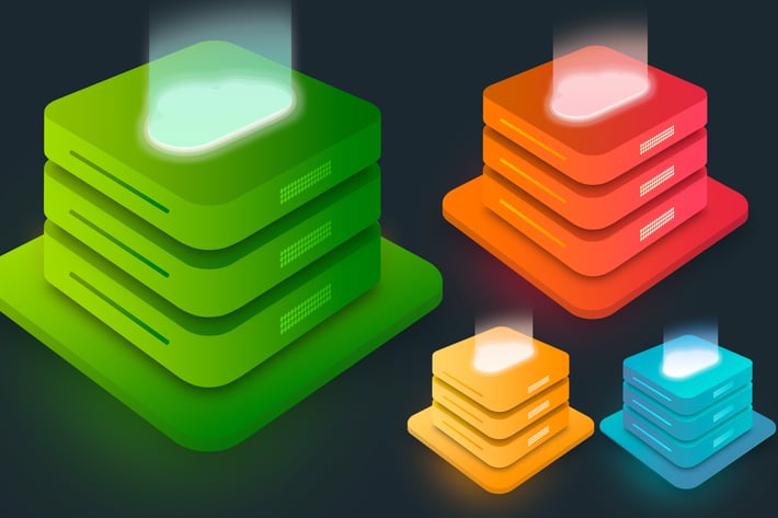 Cloud Hosting Server Illustration 1