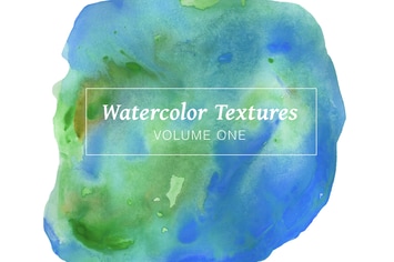 Blue Watercolor Textures - Volume 1