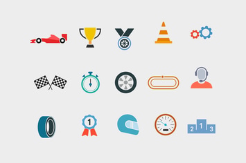 15 Car Racing Icons