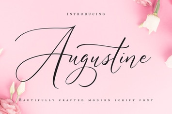 Augustine | Modern Script Font