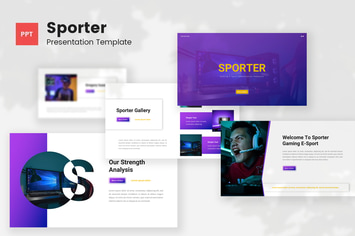 Sporter - Gaming Esport PowerPoint Template