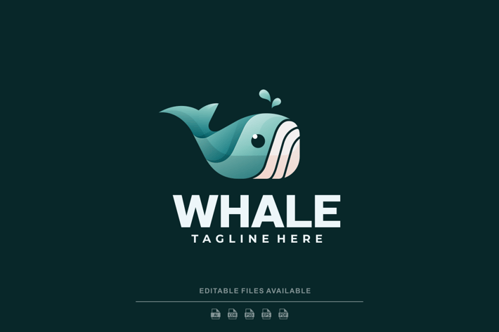 Whale Gradient Logo