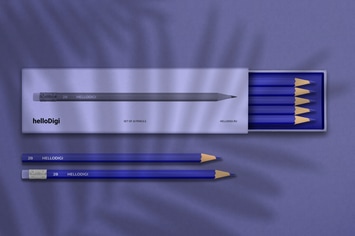 Pencil Box Mockup